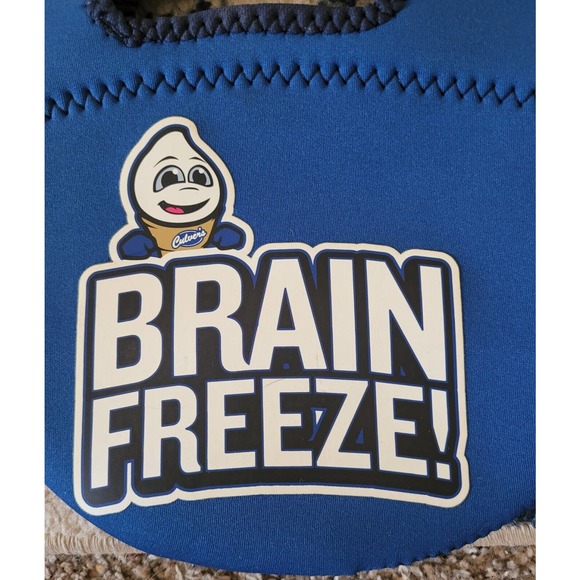 BYO CULVERS Express Rambler Lunch Bag Advertising Promo Blue Brain Freeze FP20 - Picture 2 of 6